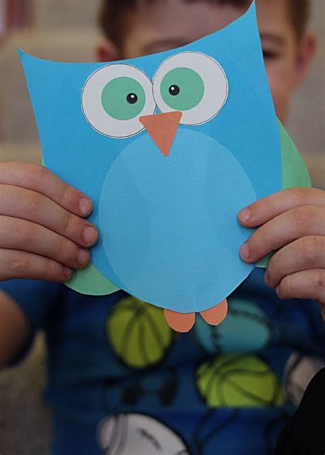 super cute printable owl craft choose pink  blue
