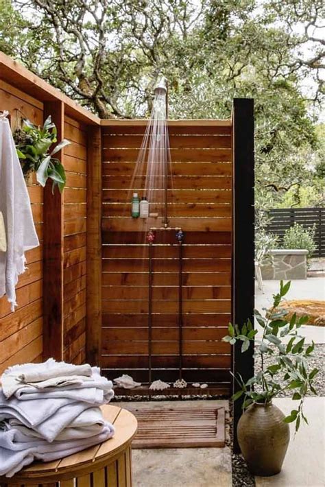 A Collection Of Outdoor Shower Ideas For Your Home Outdoor Shower
