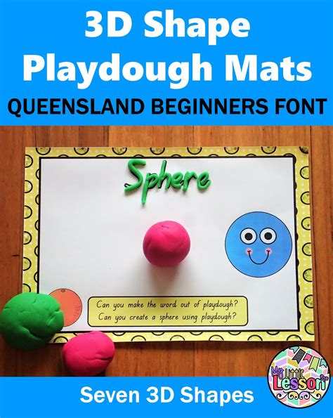 These 3d Shapes Playdough Mats Have Been Created In The Queensland