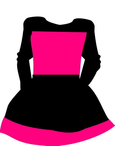 Black And Pink Dress Clip Art At Vector Clip Art Online