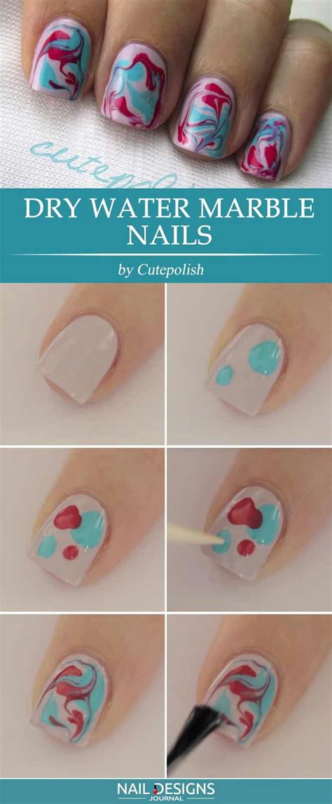 Marble Nails Designs And Tutorials Nail Designs Unique Marble Nail