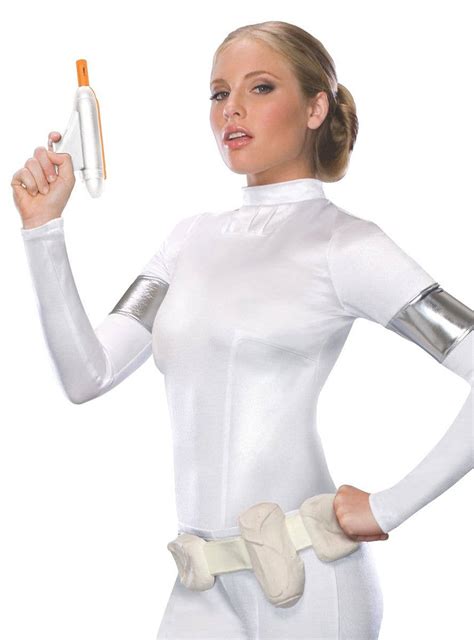 All White Padme Amidala Costume Jumpsuit Star Wars Womens Costume
