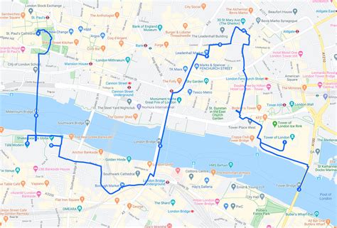 Printable Walking Map Of London