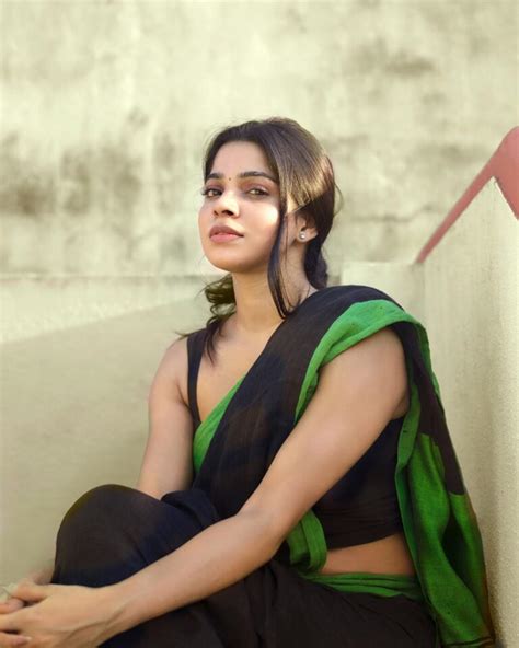 Divyabharathi In Black Saree Stills By Nithin Kumar South Indian Actress