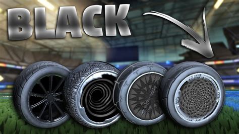 Every Black Painted Wheel In Rocket League So Far Showcase Youtube
