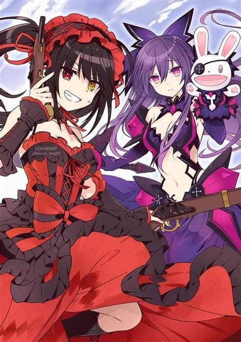 Tokisaki Kurumi N Yatogami Tohka Tenka ~ Datealive Kurumi Tokisaki Date A Live Anime Date