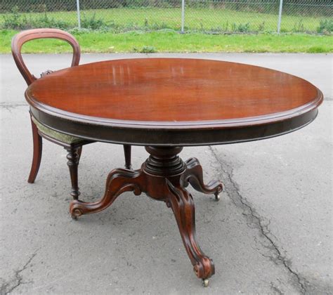 Georgian mahogany one drawer side table an 18th century georgian mahogany one drawer side table. Victorian Mahogany Round Pedestal Dining Table | 252825 ...