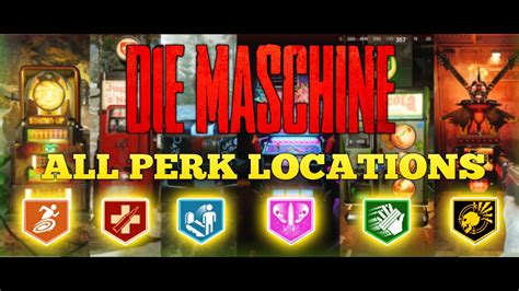 All The Perk Locations In Die Maschine Black Ops Cold War Zombies
