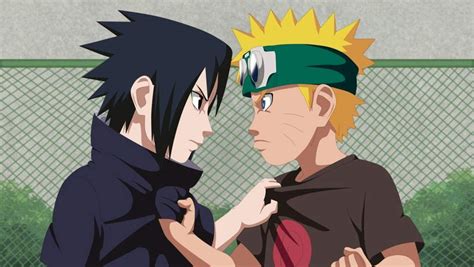 Naruto Child Vs Sasuke Child Naruto Amino