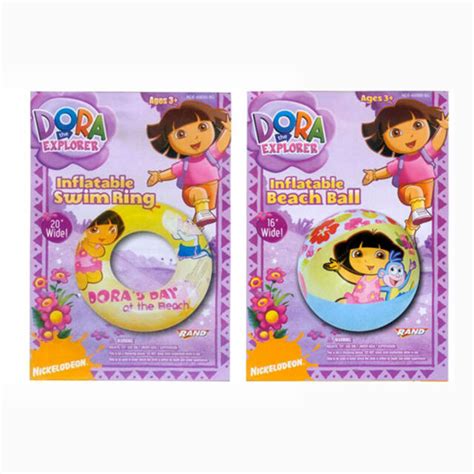 Dora The Explorer Girls Inflatable Swim Ring Tube Float Pool Beach