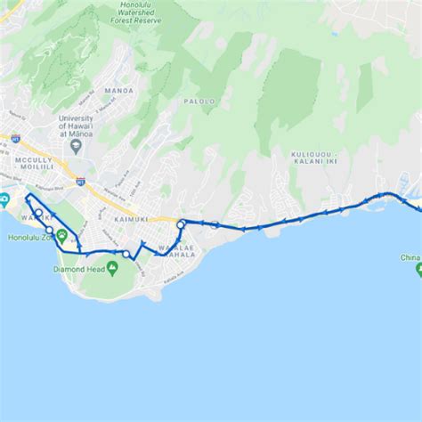 Waikiki Bus Routes Map The Best Bus