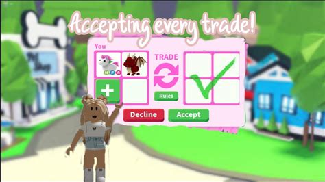 Adopt me is an online roleplay game released by dreamcraft and developed by newfissy. ACCEPT ONLY TRADE CHALLENGE IN ADOPT ME! | ROBLOX ...