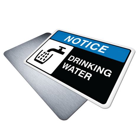 Drinking Water Safety Signs