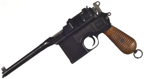 German Mauser 1930 Commercial Broomhandle Pistol Rock Island Auction