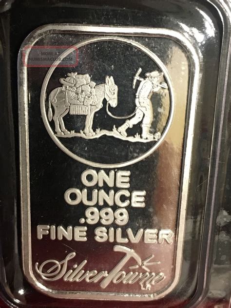 1 Oz Silvertowne Silver Bar 999 Fine