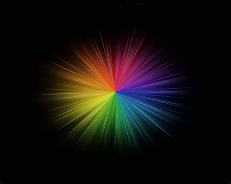 Rainbow Burst On Black Background Rainbow Abstract Rainbow Wallpaper