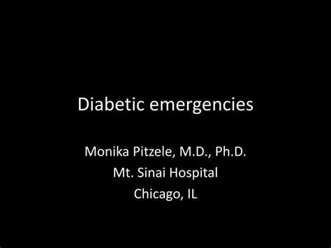 Ppt Diabetic Emergencies Powerpoint Presentation Free Download Id