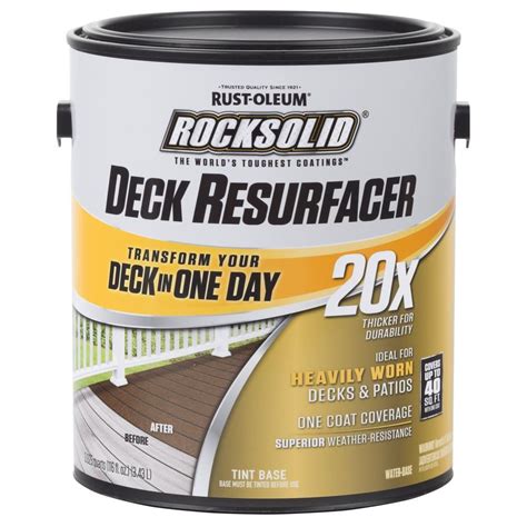 Rust Oleum RockSolid 1 Gal Maze Exterior 20X Deck Resurfacer 319390