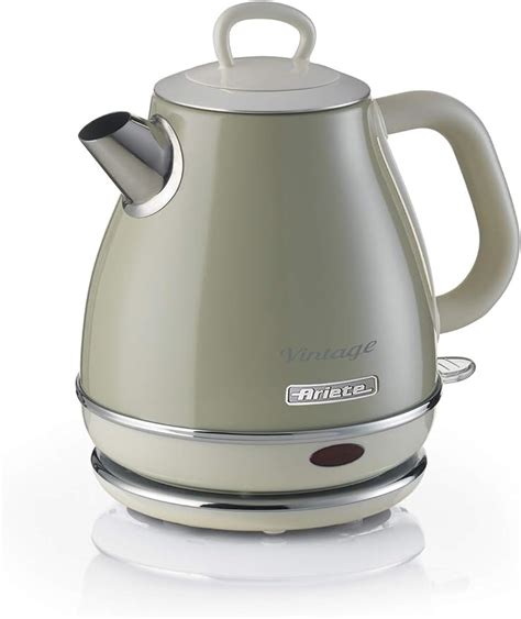 Ariete 2868 B Vintage Cone Style Small 1 Litre Electric Kettle Beige