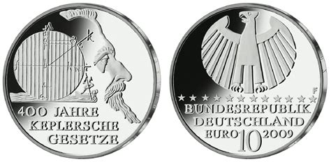 Für den unterricht in physik. GMünzeKepler10Euro Gedenkmünze „400 Jahre Keplersche Gesetze"