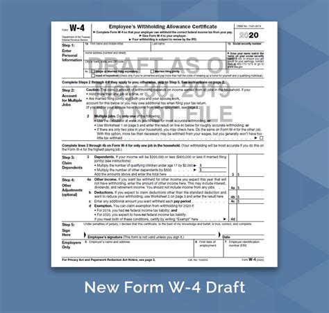 Irs Form W 4v Printable Taxes From A To Z 2020 V Is For Voluntary