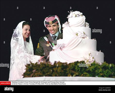 File Photo Wedding Of Jordans Crown Prince Hamzah Bin Al Hussein And Princess Noor Hamzah At