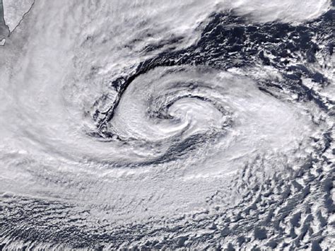 Low Pressure System Over Northwestern Pacific Natural Hazards
