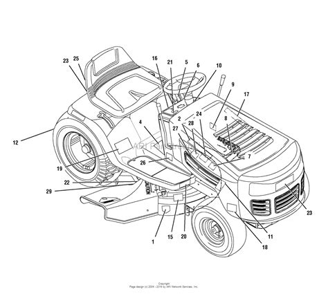 Murray 7800303 425621x108cd Lawn Tractor Rover 2008 Parts Diagram