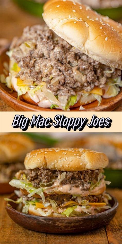 Big Mac Sloppy Joes Loose Meat Sandwiches Sloppy Joe Recipe Easy