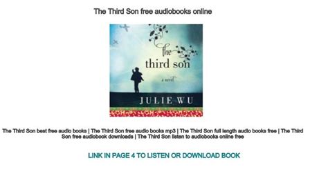 The Third Son Free Audiobooks Online