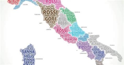 Patronymic surnames usually have the preposition di (expressing possession) to say that one was the child of a certain individual. Most Common Surnames in Italy By Region - Brilliant Maps