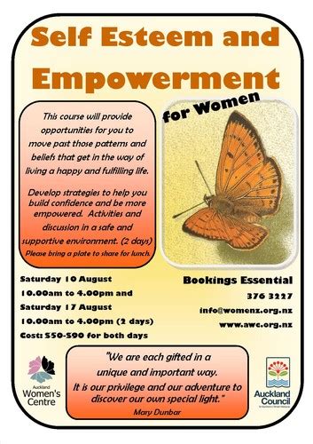 Self Esteem And Empowerment For Women Auckland Eventfinda