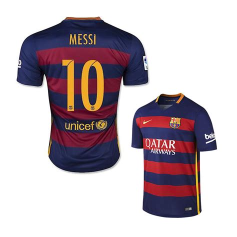 Nike Youth Barcelona Lionel Messi 10 Soccer Jersey Home 1516