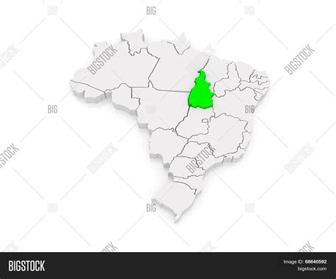 Map Tocantins Brazil Image And Photo Free Trial Bigstock