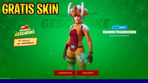 How to get free skins in fortnite 2021in this video i show how to get free skins in fortnite battle royale. Fortnite: Mammut Skin jetzt schon bekommen | Winterfest ...