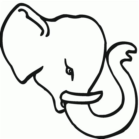 Elephant Face Drawing Clipart Best