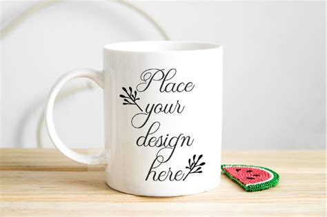 Download Free Mug mockup spring summer Sublimation 11oz coffee cup photo (PSD Mockups) - Free Football ...