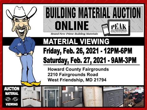 Paranzino brothers auctioneers is the nation's leading building material auction company conducting over 50 public home improvement auctions a year. Maryland Peak Building Material Auction - February 2021