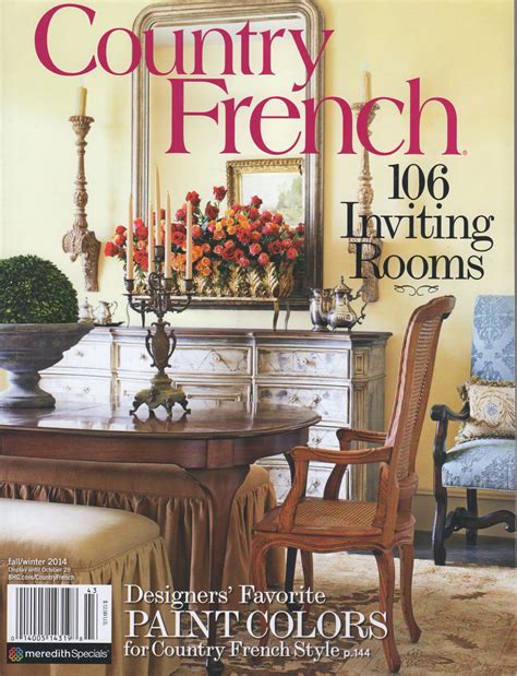 (and they're easy on the the gold color is painted around the entire room, up to chair rail height. The designers at Country French Magazine have picked their ...