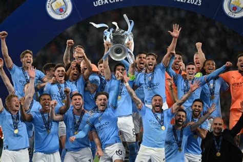 UCL Manchester City Beat Inter To Complete Historic Treble