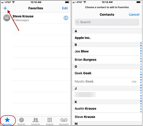 How To Add Contacts On Your Iphone To The Favorites List Groovypost