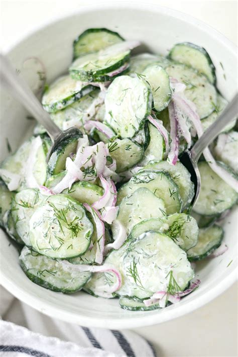 Easy Cucumber Salad With Dill Foodrecipestory