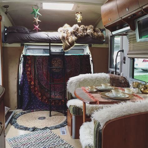 I bought the trailer brand new (around $3k) and mine has a/c and windows so that drove up the cost further. Bohemian RV decor. Boho vibes. | RV Living | Pinterest ...