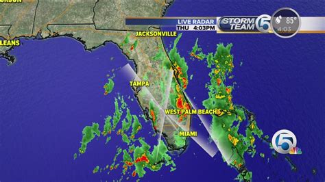 Weather Radar Map Florida Map Vector