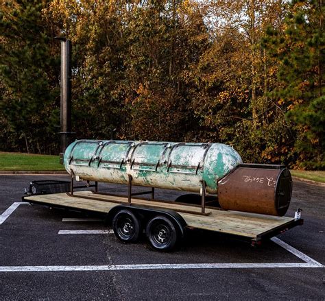 Pin By Primitive Pits On 1000 Gallon Offset Smokers In 2021 Custom