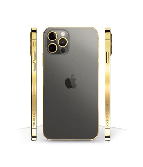 New Luxury 24k Gold Classic Iphone 13 Pro And Pro Max Graphite Leronza