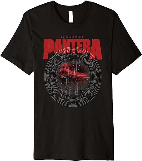 Pantera Official Vulgar Display Of Power Circle Premium T