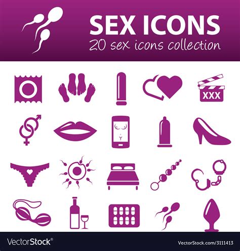 Sex Icons Royalty Free Vector Image Vectorstock