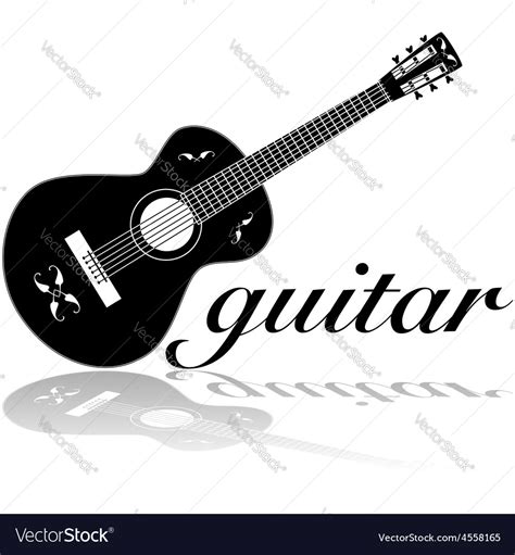 Classic Guitar Royalty Free Vector Image Vectorstock