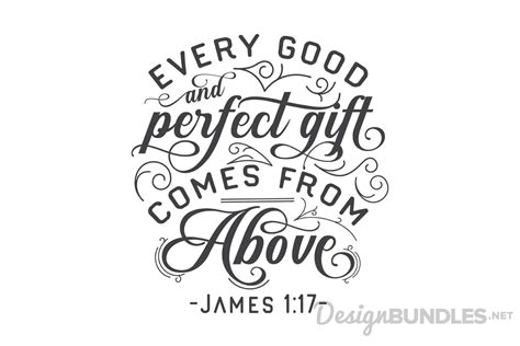 Every Good And Perfect T Comes From Above Svg File